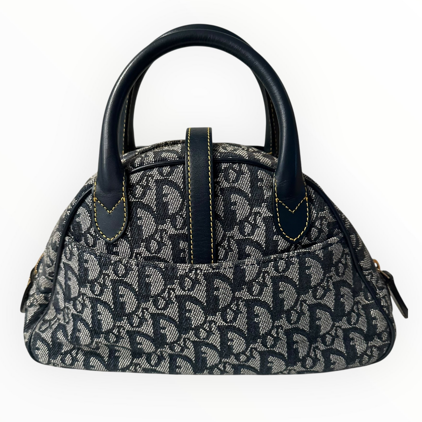 Christian Dior Vintage Diorissimo Mini Double Saddle Bowler Bag