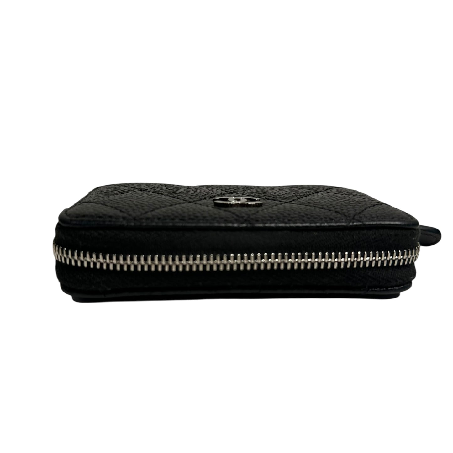 Chanel Caviar Quilted Zip Coin Purse Black