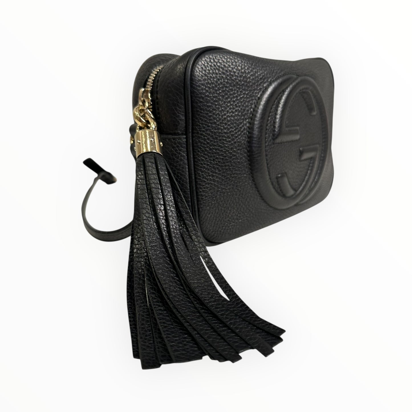 Gucci Pebbled Calfskin Small Soho Disco Bag Black