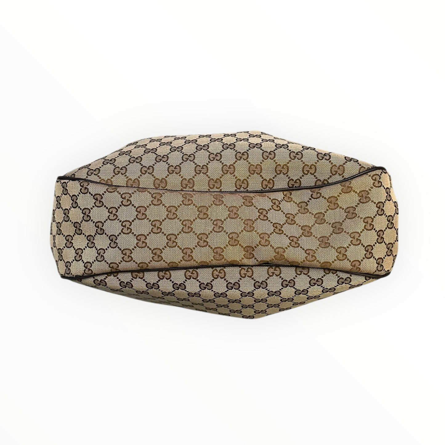 Gucci GG Canvas Medium Sukey Hobo Bag – Beige/Brown with Gold Hardware