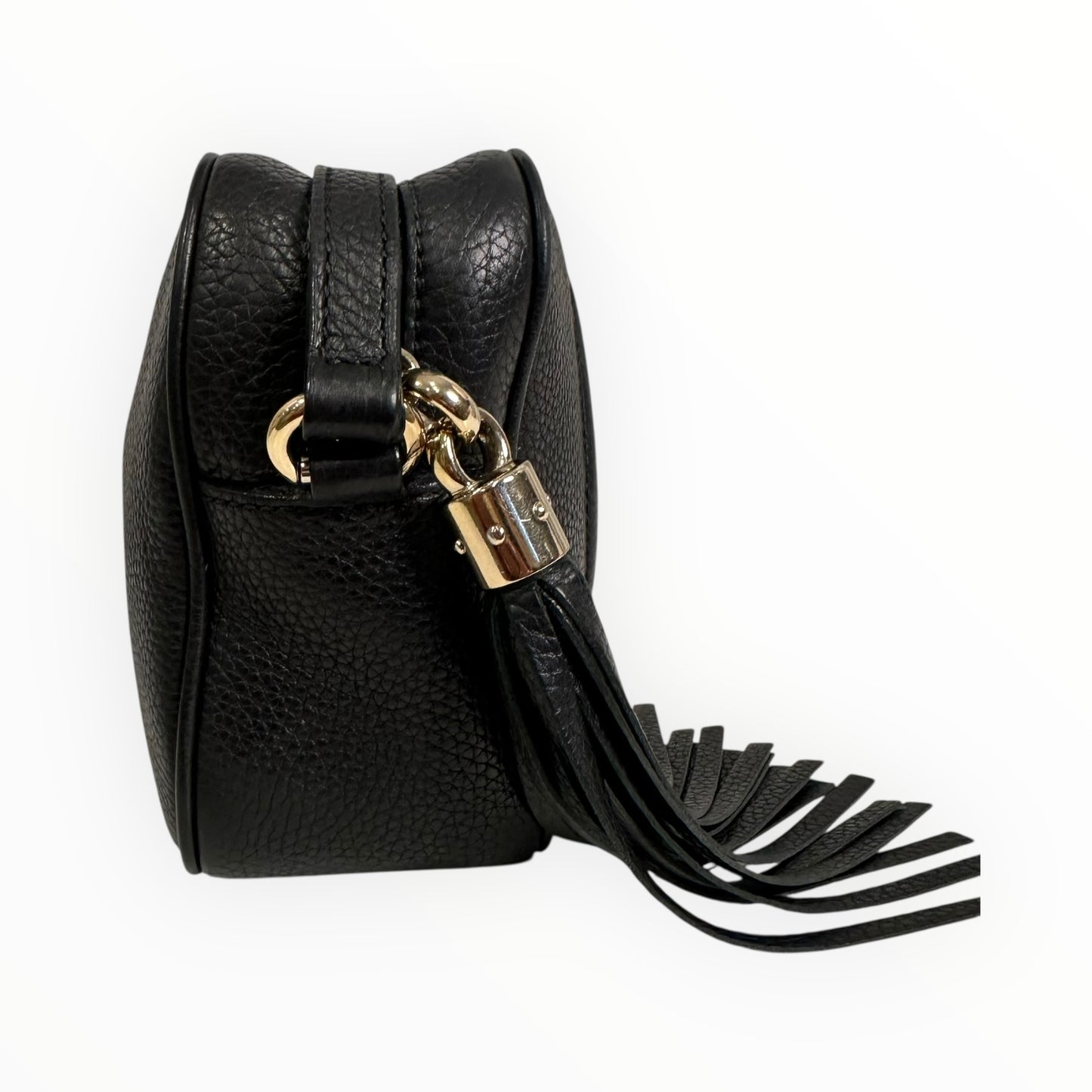 Gucci Pebbled Calfskin Small Soho Disco Bag Black