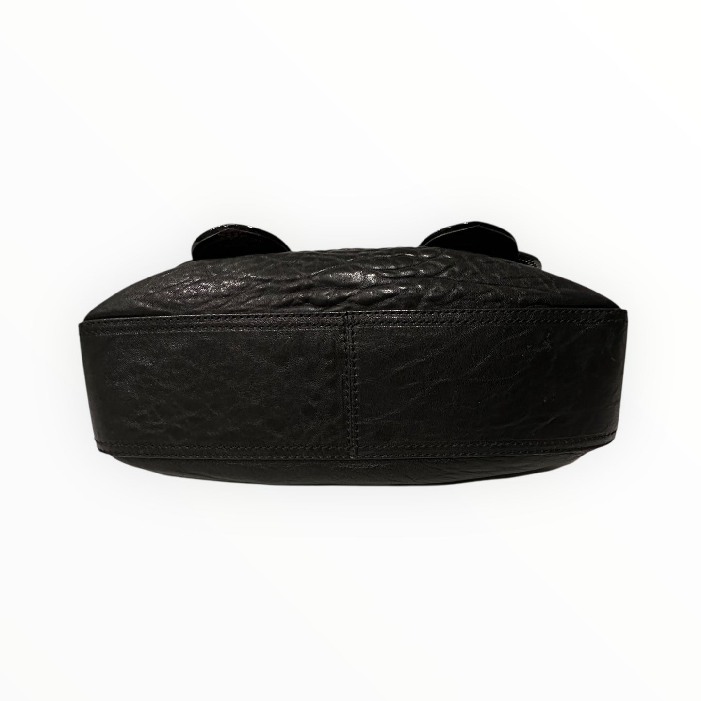 Fendi Vintage B Bag in Black Patent Leather