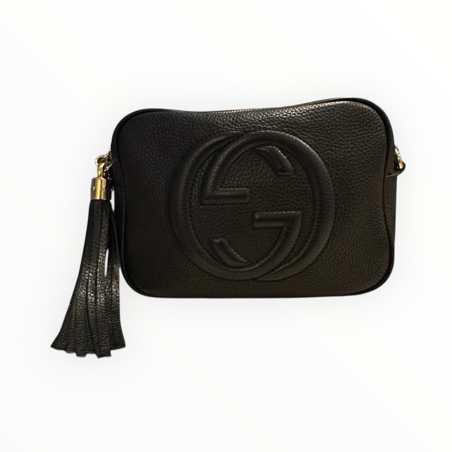 Gucci Pebbled Calfskin Small Soho Disco Bag Black