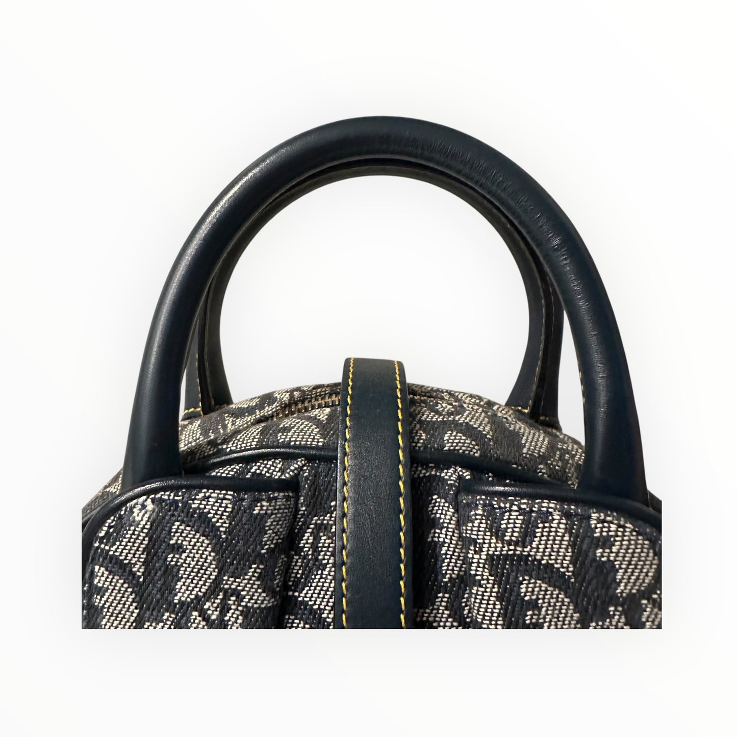 Christian Dior Vintage Diorissimo Mini Double Saddle Bowler Bag