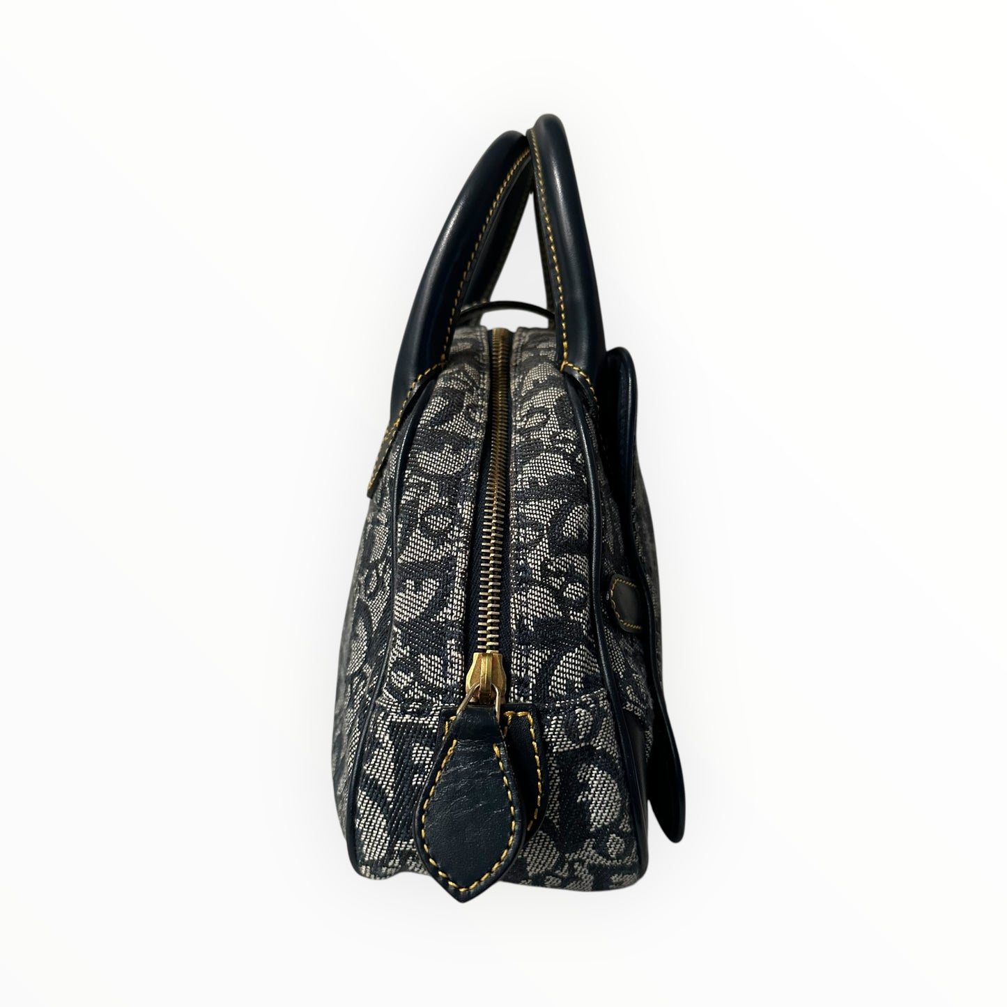 Christian Dior Vintage Diorissimo Mini Double Saddle Bowler Bag