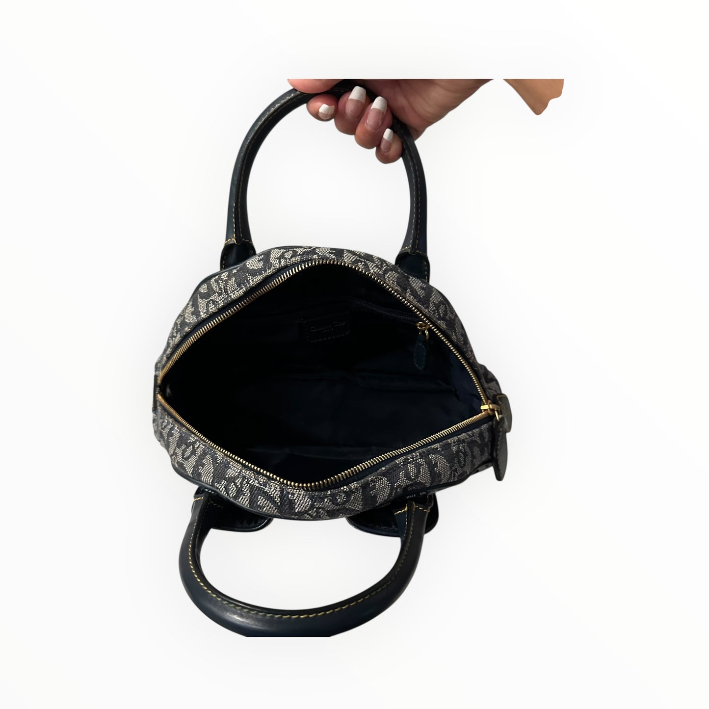 Christian Dior Vintage Diorissimo Mini Double Saddle Bowler Bag