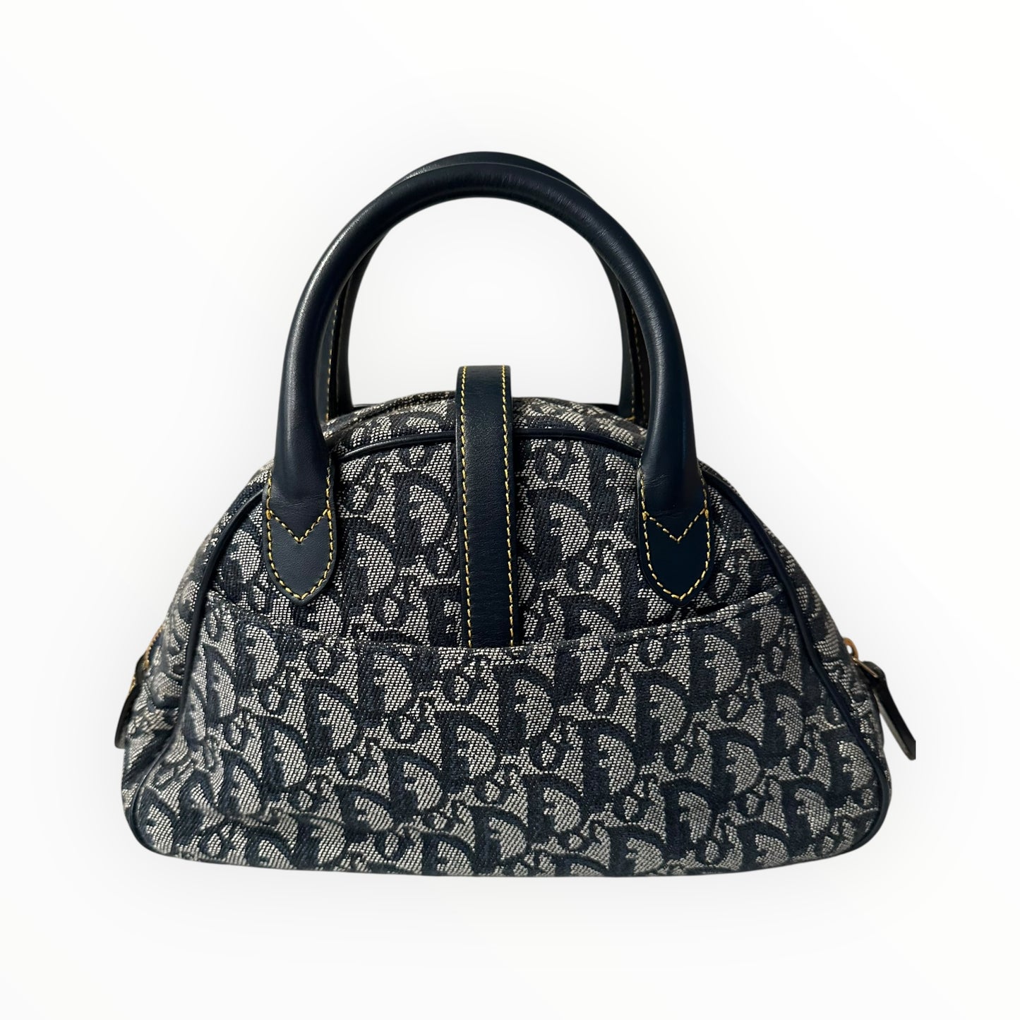 Christian Dior Vintage Diorissimo Mini Double Saddle Bowler Bag