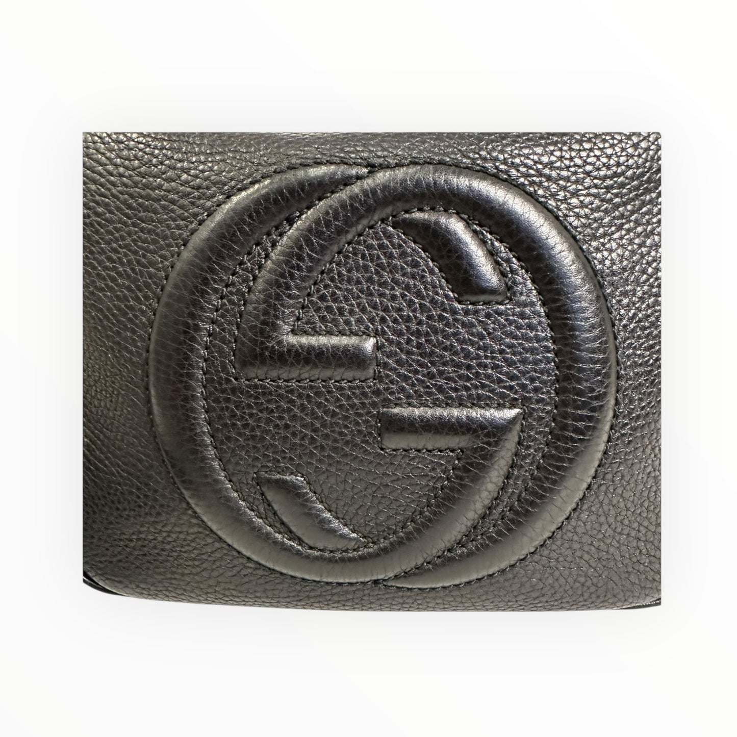 Gucci Pebbled Calfskin Small Soho Disco Bag Black