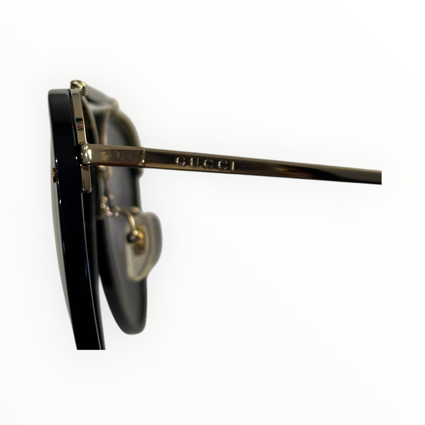 Gucci GG0672S Aviator Sunglasses – Black & Gold